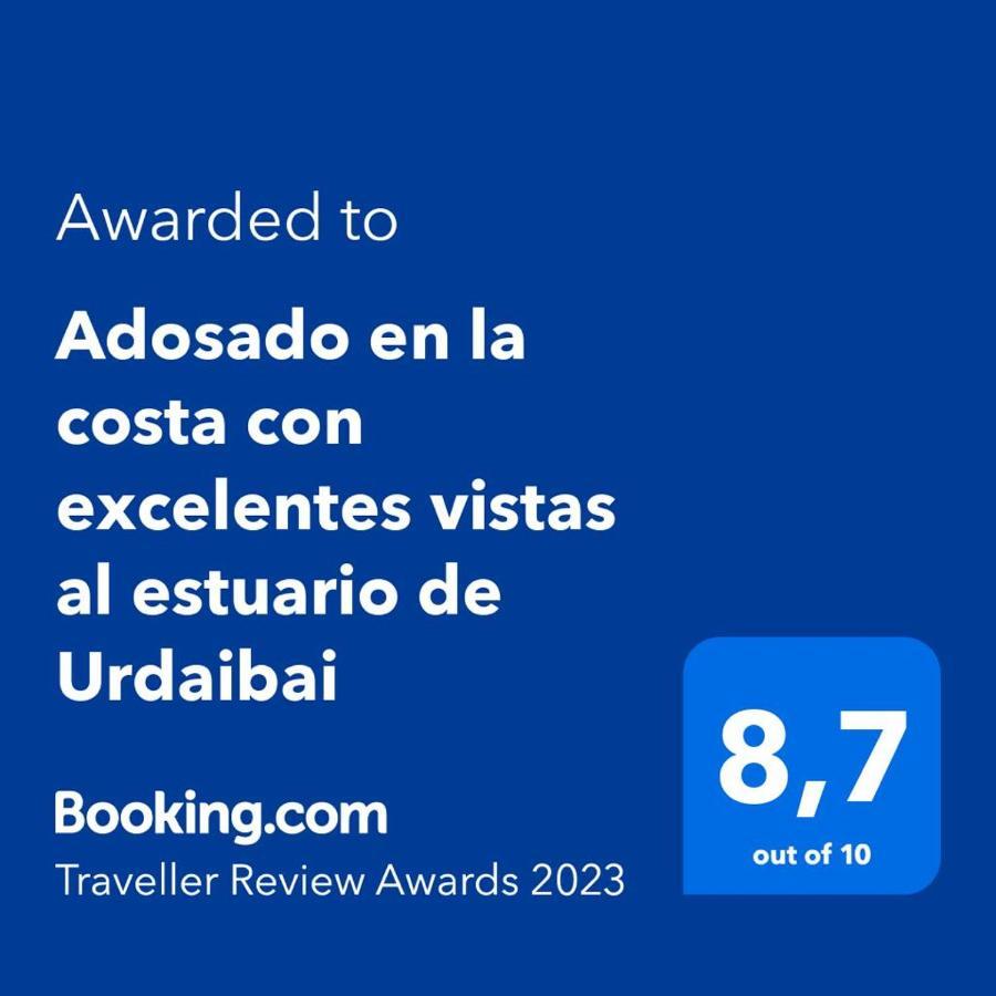 ムンダカ Adosado En La Costa Con Excelentes Vistas Al Estuario De Urdaibaiヴィラ エクステリア 写真